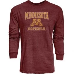 Blue 84 Minnesota Golden Gophers Quickslant Long Sleeve Shirt Maroon