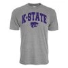 Blue 84 Kansas State Wildcats Archie T-Shirt Grey Heather