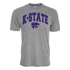 Blue 84 Kansas State Wildcats Archie T-Shirt Grey Heather -Hot Sale Blue 84 Store unnamed file 641