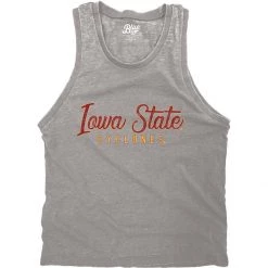 Blue 84 Women's Iowa State Cyclones Flipbash Tank Light Grey