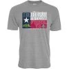 Blue 84 North Dakota State Bison Fan Flag T-Shirt Heather Grey