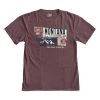Men's Blue 84 Montana Rust Never Sleeps T-Shirt Maroon
