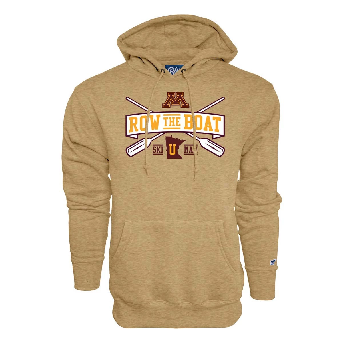 Blue 84 Minnesota Golden Gophers Row The Boat Paddle Hoodie Mustard 2 Blue 84 Minnesota Golden Gophers Row The Boat Paddle Hoodie Mustard - Image 2