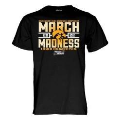 Blue 84 Iowa Hawkeyes 2022 March Madness T-Shirt Black
