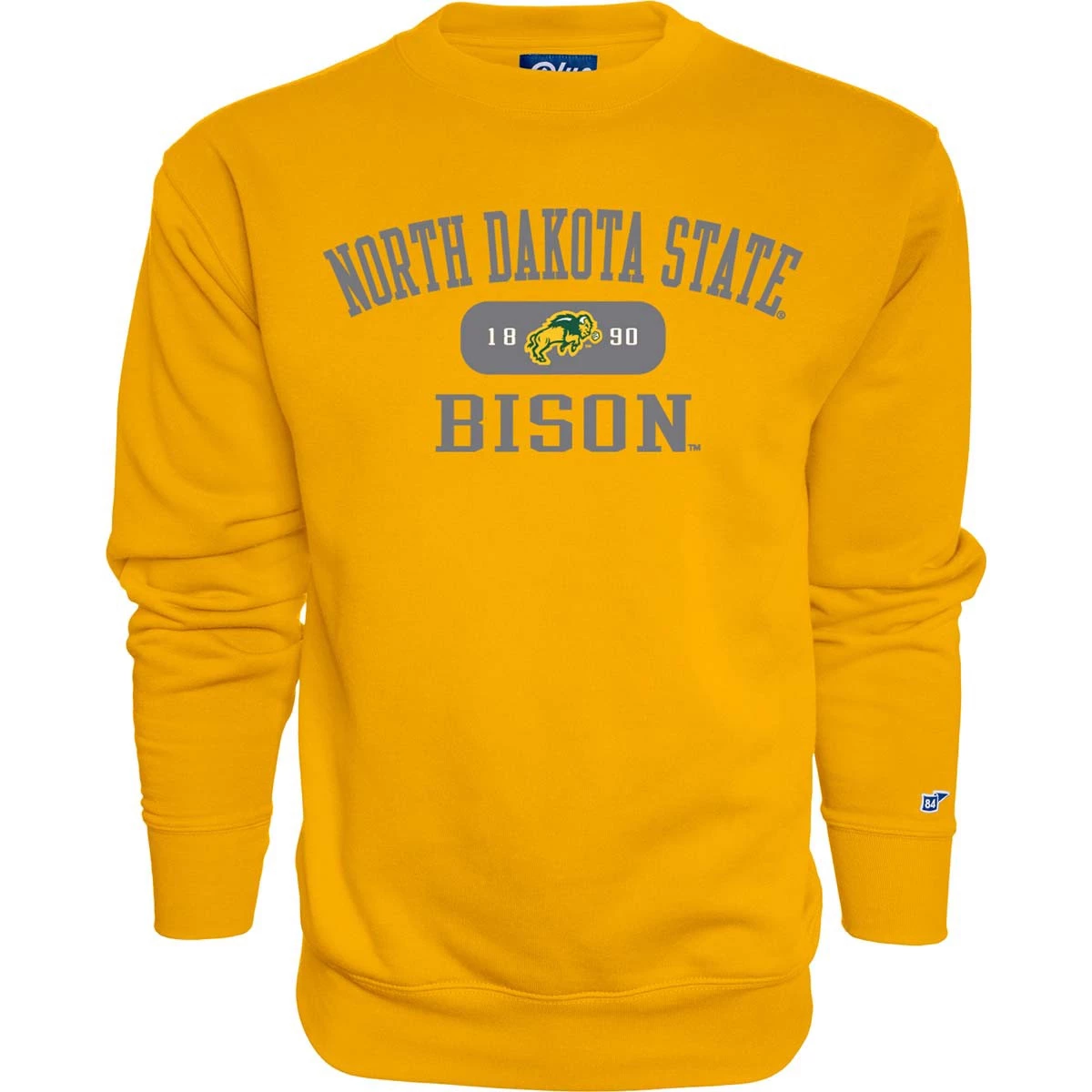 Blue 84 North Dakota State Bison Tool Belt Crewneck Sweatshirt Gold 2 Blue 84 North Dakota State Bison Tool Belt Crewneck Sweatshirt Gold - Image 2