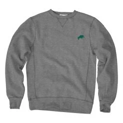 Blue 84 North Dakota State Bison Mini Mascot Crewneck Sweatshirt Gunmetal