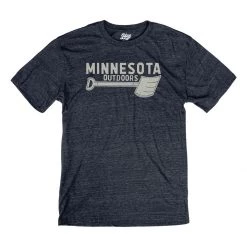 Men's Blue 84 Minnesota Snow Shovel T-Shirt Navy