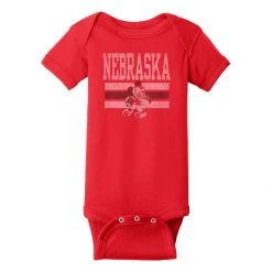 Blue 84 Infant Nebraska Cornhuskers Disney QB Onesie Red