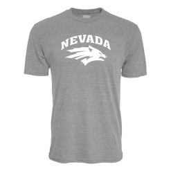 Blue 84 Nevada Wolf Pack Archie Logo T-Shirt Heather