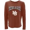 Blue 84 Women's Nebraska Cornhuskers Faceoff Long Sleeve Shirt Red