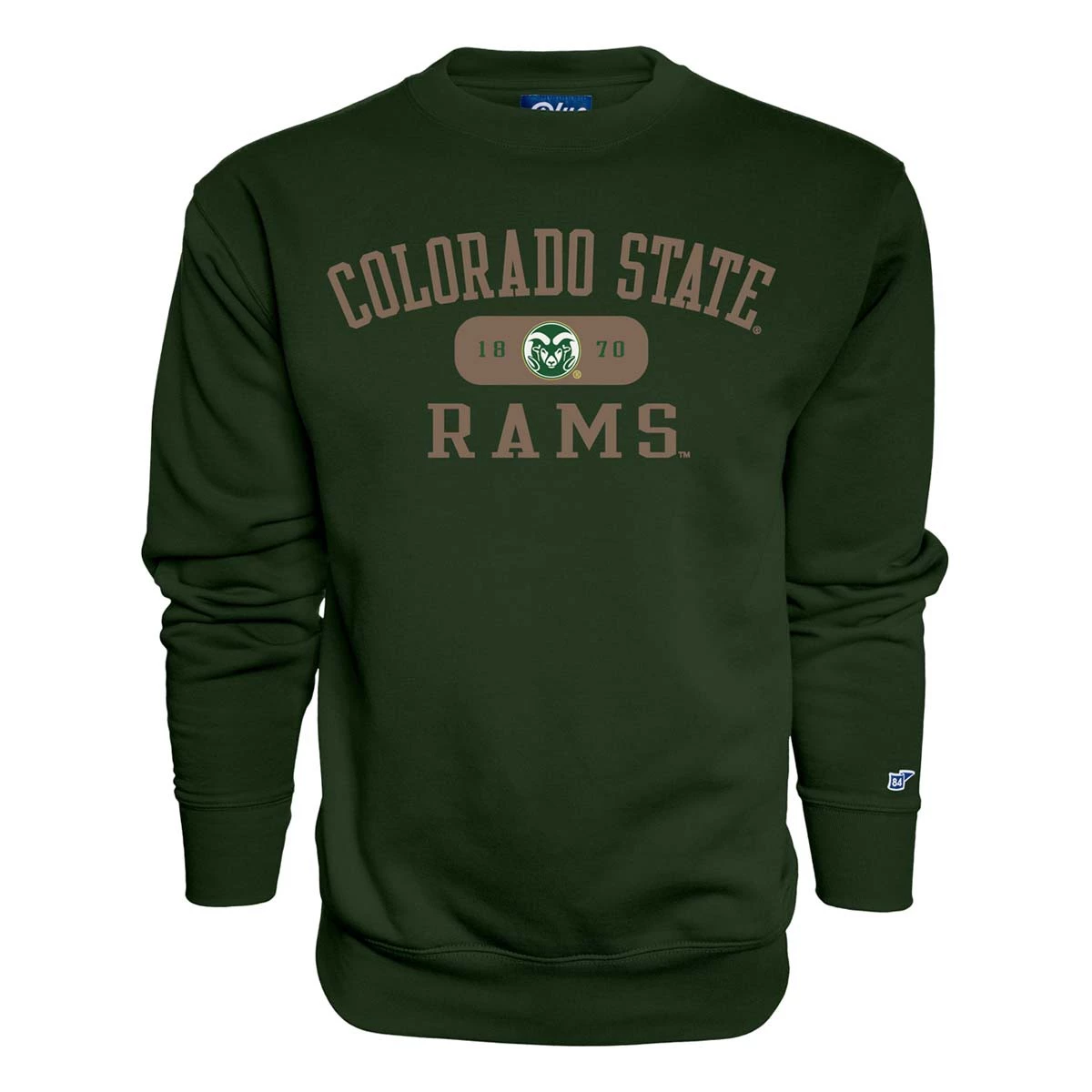 Blue 84 Colorado State Rams Tool Belt Crewneck Sweatshirt Forest 2 Blue 84 Colorado State Rams Tool Belt Crewneck Sweatshirt Forest - Image 2
