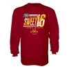 Blue 84 Iowa State Cyclones 2022 Sweet 16 Dried Spice Long Sleeve Shirt Cardinal