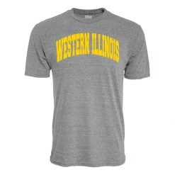 Blue 84 Western Illinois Leathernecks Archie T-Shirt Grey Heather