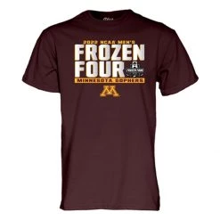 Blue 84 Minnesota Golden Gophers Frozen Four 2022 Cold Blood T-Shirt Maroon
