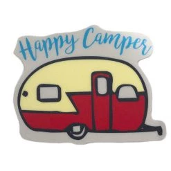 Blue 84 Happy Camper Sticker