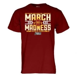 Blue 84 Iowa State Cyclones 2022 March Madness T-Shirt Cardinal