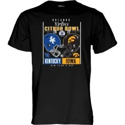 Blue 84 Kids' Iowa Hawkeyes Citrus Bowl Duel Helmet T-Shirt Black