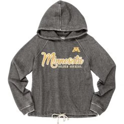 Blue 84 Women's Minnesota Golden Gophers Flipbash Hoodie Charcoal