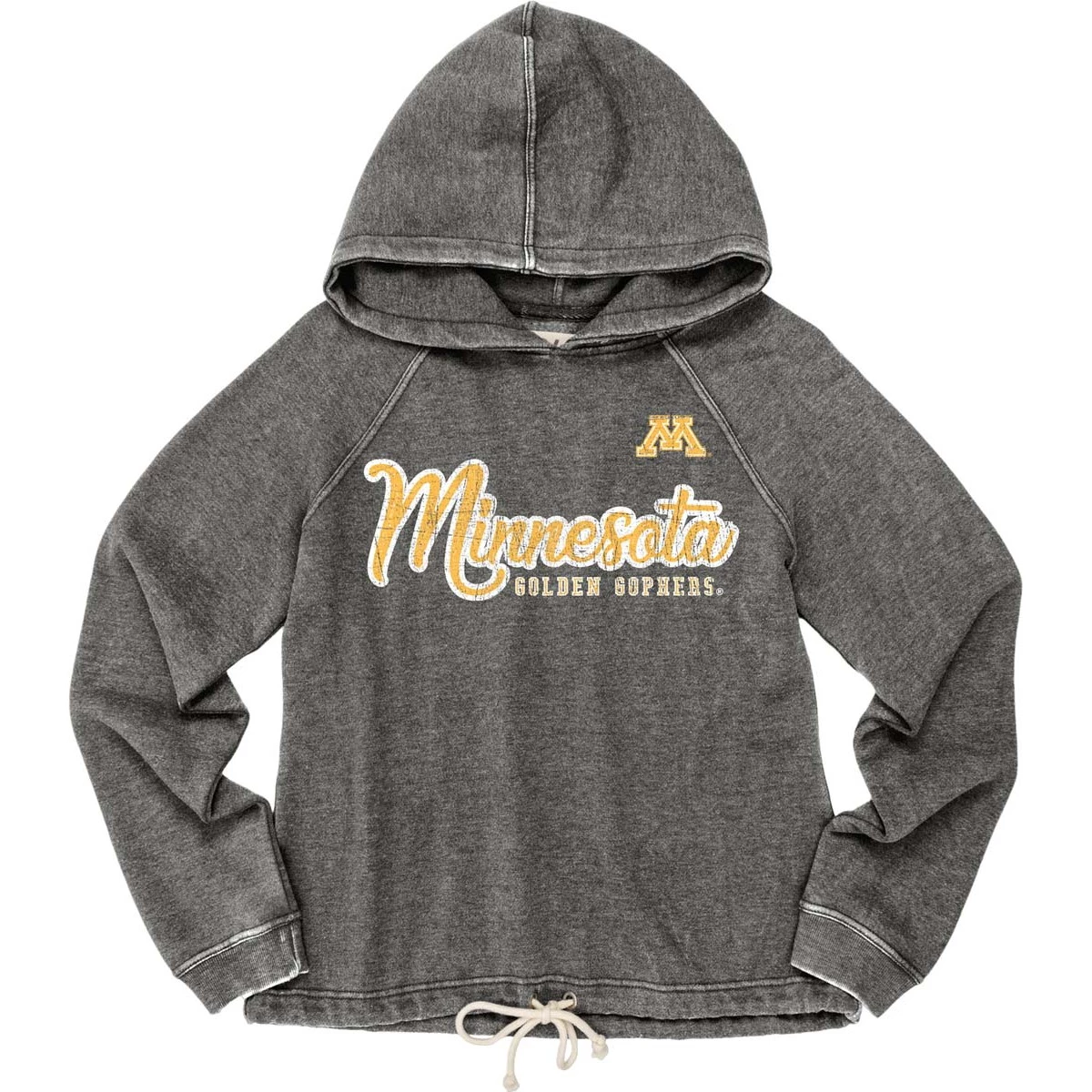 Blue 84 Women's Minnesota Golden Gophers Flipbash Hoodie Charcoal 2 Blue 84 Women's Minnesota Golden Gophers Flipbash Hoodie Charcoal - Image 2