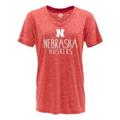 Blue 84 Women's Nebraska Cornhuskers Whammy T-Shirt Light Grey -Hot Sale Blue 84 Store unnamed file 942