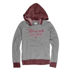 Blue 84 Women's Minnesota Golden Gophers Up N Up Hoodie Heather Maroon
