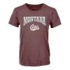 Blue 84 Women's Montana Grizzlies Stumbled T-Shirt Maroon